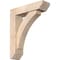 Ekena Millwork Thorton Slat Smooth Bracket w/ Offset Brace, Douglas Fir, 5 1/2"W x 20"D x 24"H BKT0604X20X24THR06SDF - alternate 1